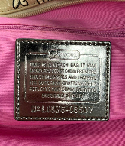 COACH トートバッグ グラフィティ コーティングキャンバス パテントレザー ポピー 16507 レディース コーチ