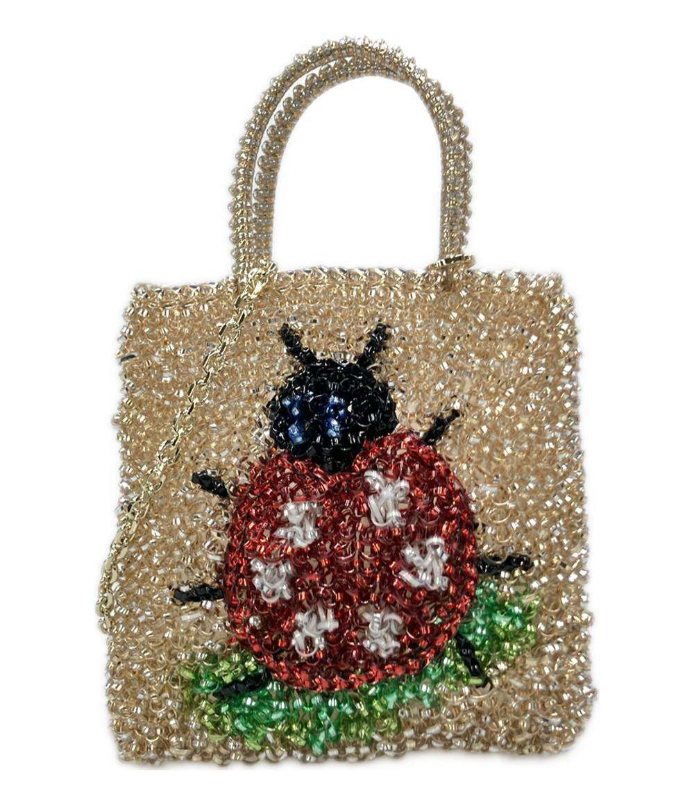 美品 ANTEPRIMA FEILER 2WAY ハンドバッグ ショルダーバッグ 斜め掛け ワイヤーバッグ レディース アンテプリマ フェイラー