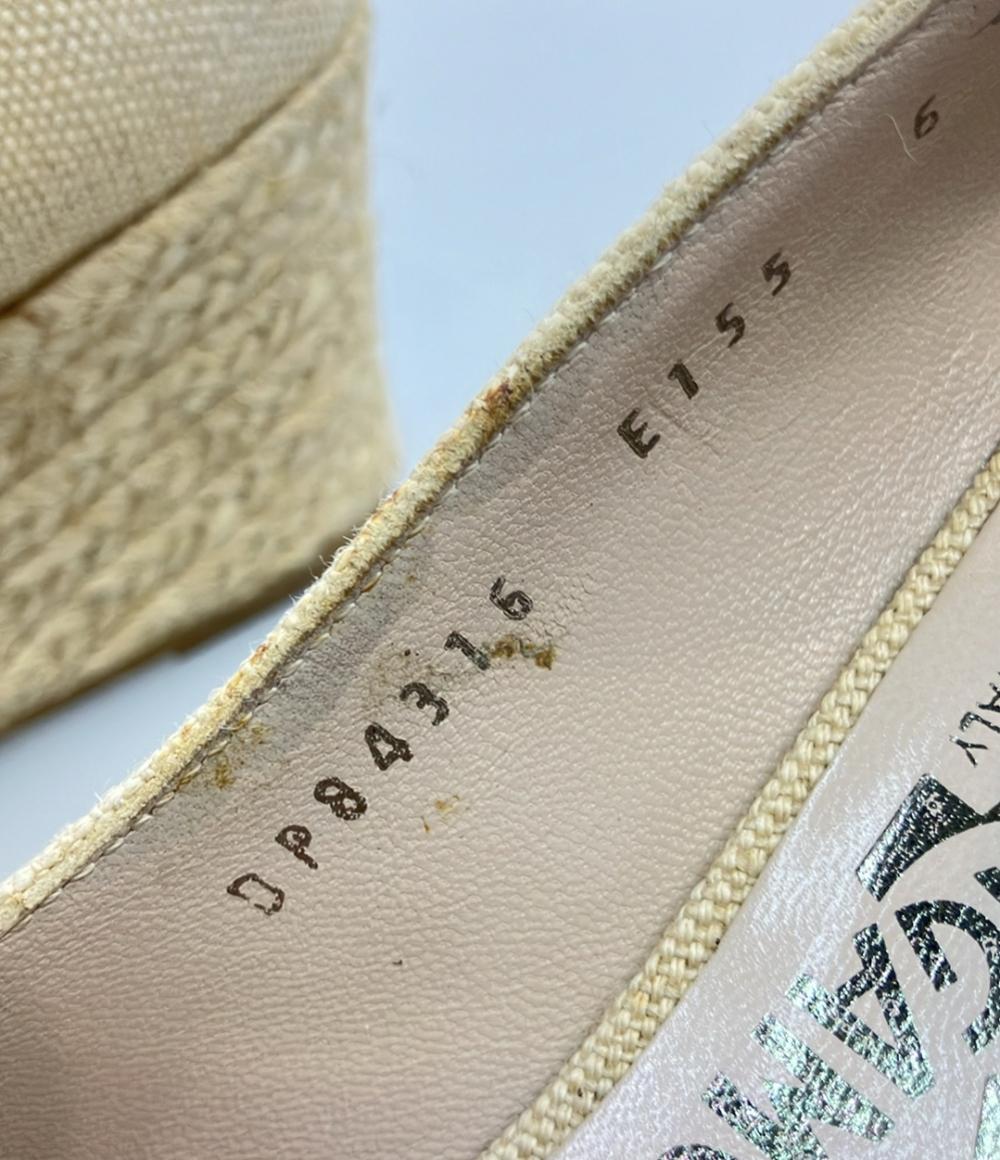 Salvatore Ferragamo ウェッジソールパンプス エスパドリーユ ヴァラ レディース SIZE 6 (23.5cm) サルヴァトーレフェラガモ