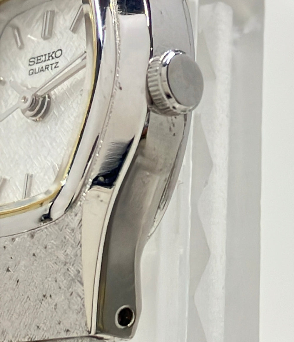 SEIKO 腕時計 クオーツ シルバー 4N01-5021 レディース セイコー