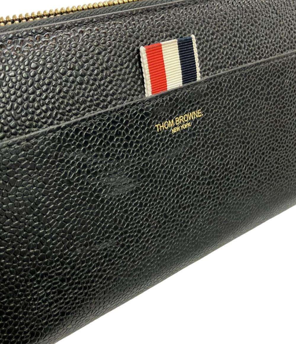 THOM BROWNE ラウンドファスナー長財布 レザー レディース トム