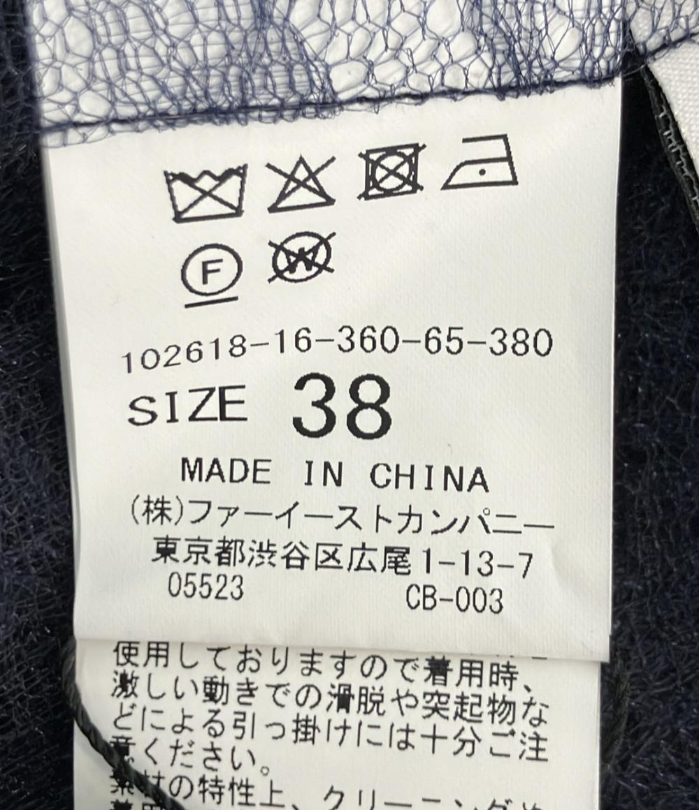 美品 ANAYI ブルゾン フード チュール コードレース ダブルジップ タグ付き 102618-16-360-65-380 レディース SIZE 38 (M) アナイ