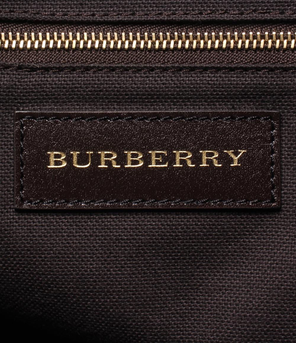 美品 BURBERRY ハンドバッグ トートバッグ ヘイマーケット レディース バーバリー