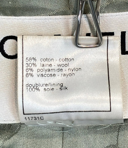 訳あり CHANEL ツイード ジップアップ ジャケット P17511V09914 レディース SIZE 40 (M) シャネル