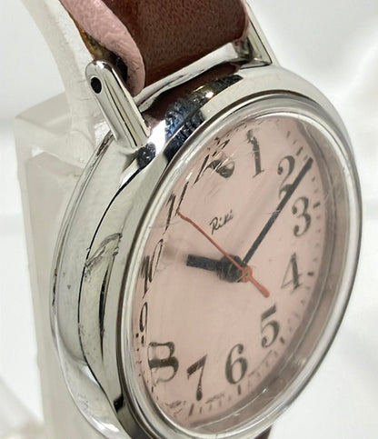 SEIKO 腕時計 リキワタナベコレクション ALBA アルバ クオーツ ピンク 7N01-0FT0 レディース セイコー