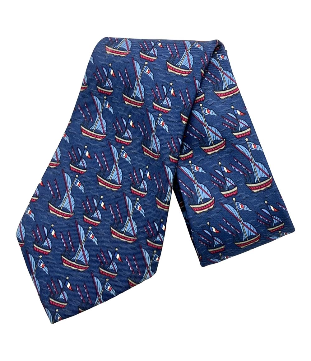 HERMES ネクタイ シルク 100% 7165 FA メンズ エルメス