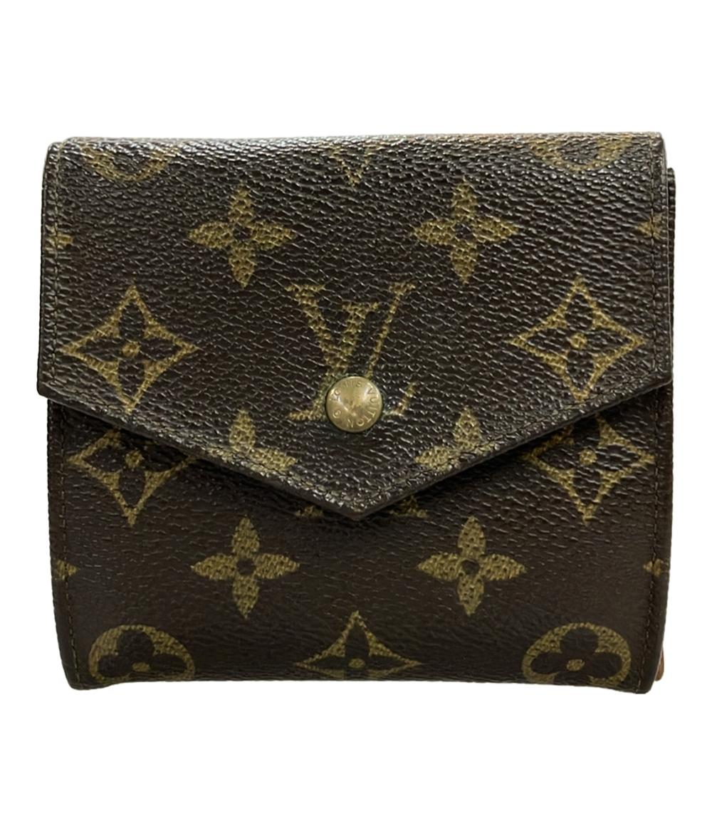 LOUIS VUITTON ダブルホック 二つ折り財布 モノグラム ポルトモネ ビエ M61660 レディース ルイ・ヴィトン