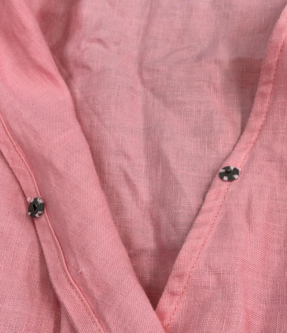 ツルバイマリコオイカワ 半袖リネンワンピース レディース SIZE F (M) Tsuru by Mariko Oikawa