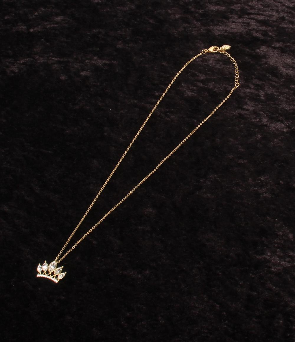 美品 SWAROVSKI ネックレス ティアラモチーフ レディース スワロフスキー
