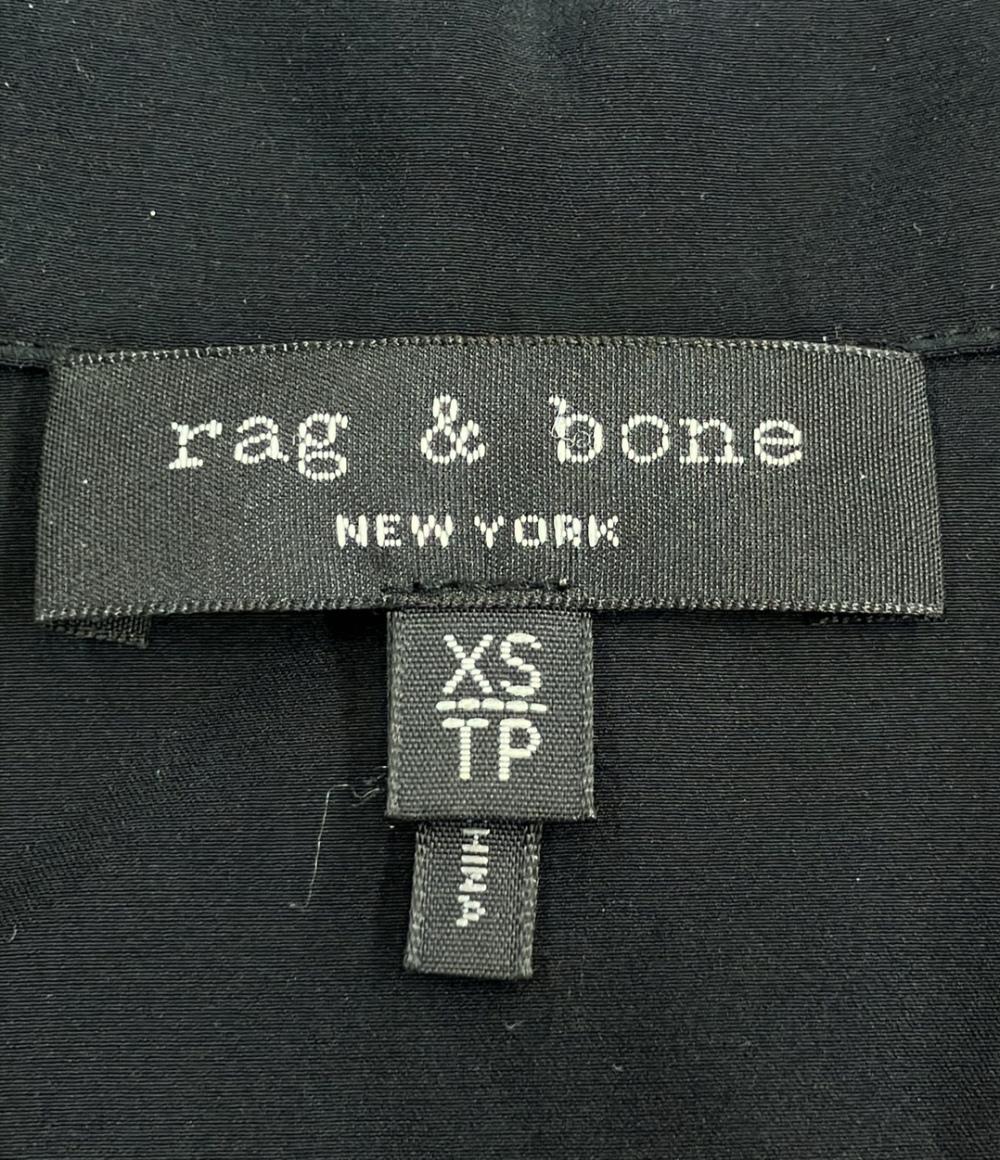 ラグアンドボーン シルク100% 長袖刺繍ステッチシャツ レディース SIZE XS (XS) rag & bone