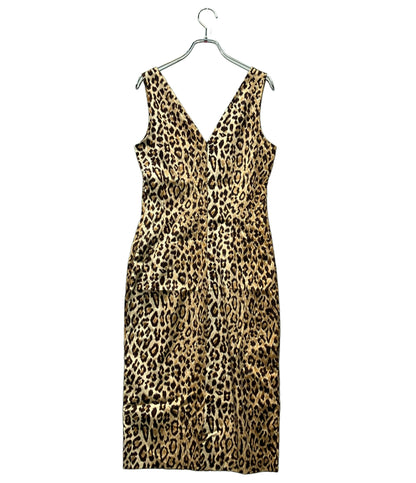 美品 D&G ノースリーブワンピース レオパード レディース SIZE 40 (S) ディーアンドジー