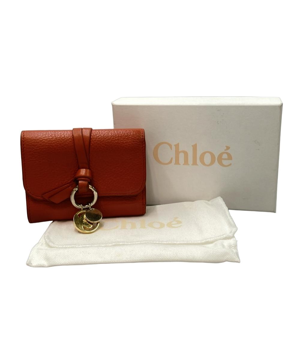 Chloe Wホック三つ折り財布 アルファベット スモール トリフォールド ウォレット レディース クロエ