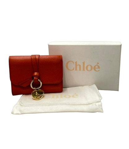 Chloe Wホック三つ折り財布 アルファベット スモール トリフォールド ウォレット レディース クロエ