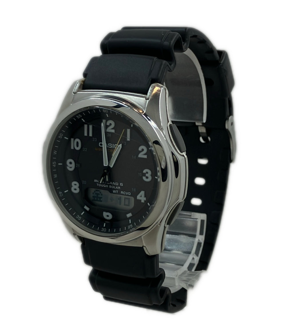 CASIO 腕時計 ウェーブセプター ソーラー ブラック WVA-M630 メンズ カシオ