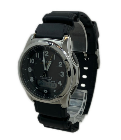 CASIO 腕時計 ウェーブセプター ソーラー ブラック WVA-M630 メンズ カシオ