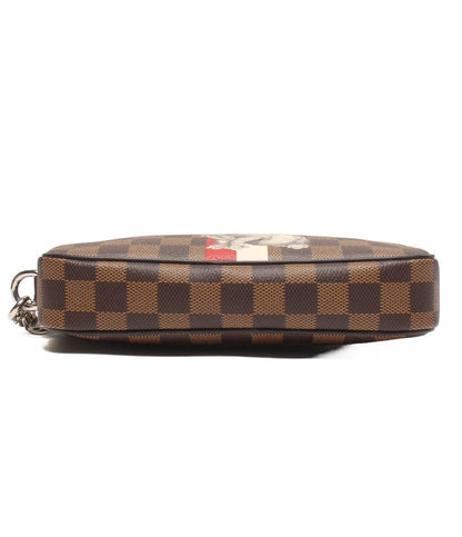 美品 LOUIS VUITTON クラッチバッグ セカンドバッグ ポシェットヴォルガ チャップマン ダミエ N63350 メンズ ルイ・ヴィトン