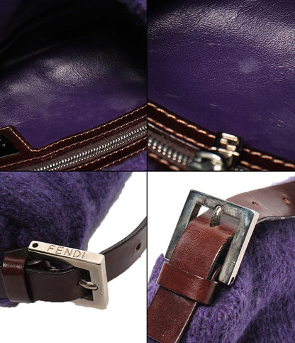 FENDI ショルダーバッグ ハンドバッグ 肩掛け ウールニット マンマバケット レディース フェンディ