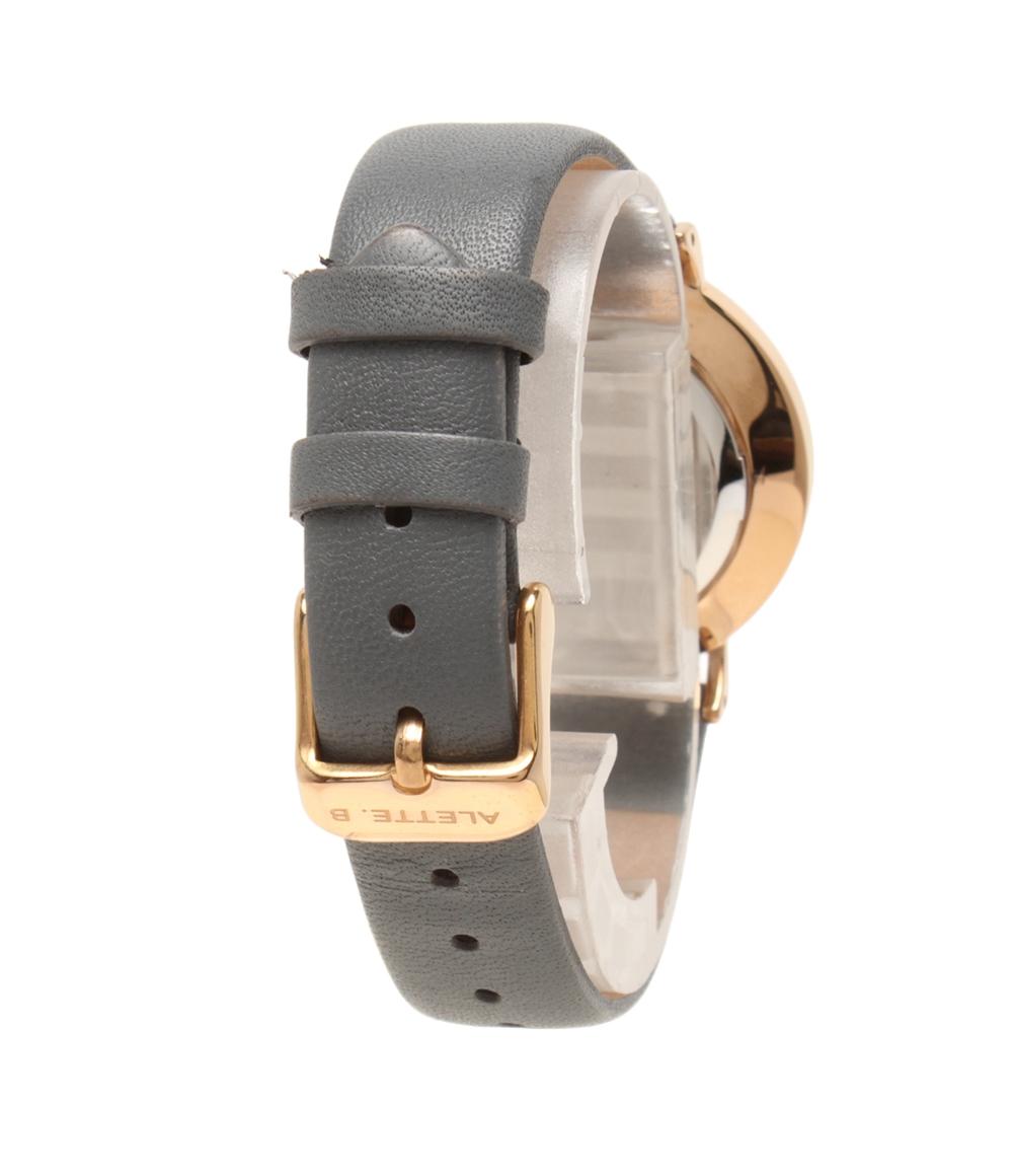 美品 ALLETE BLANC 腕時計 クオーツ レディース アレットブラン