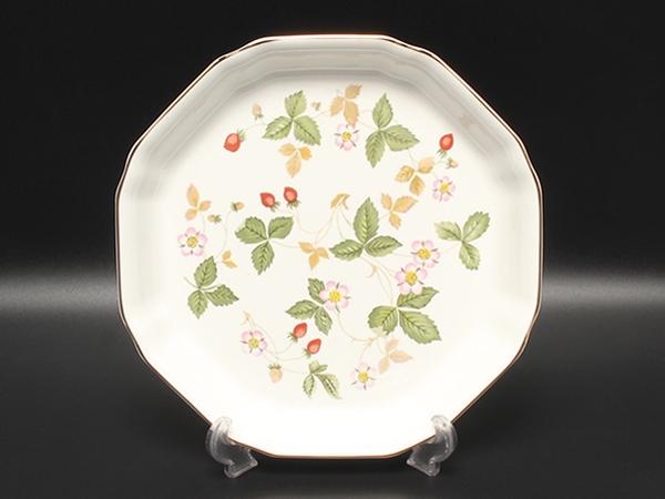 ウエッジウッド オクタゴナルディッシュ 皿 24cm ワイルドストロベリー WEDGWOOD