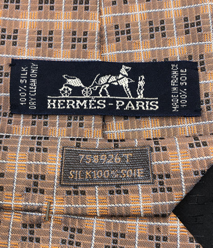 エルメス  ネクタイ シルク100％ Hロゴ      メンズ  (複数サイズ) HERMES