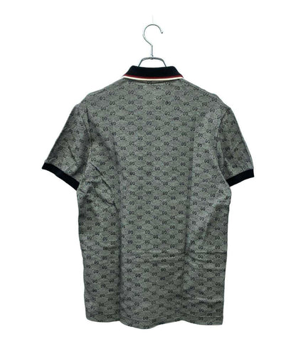 GUCCI 半袖ポロシャツ シェリーライングレー GG柄 モノグラム 190181 X3235 メンズ SIZE L グッチ