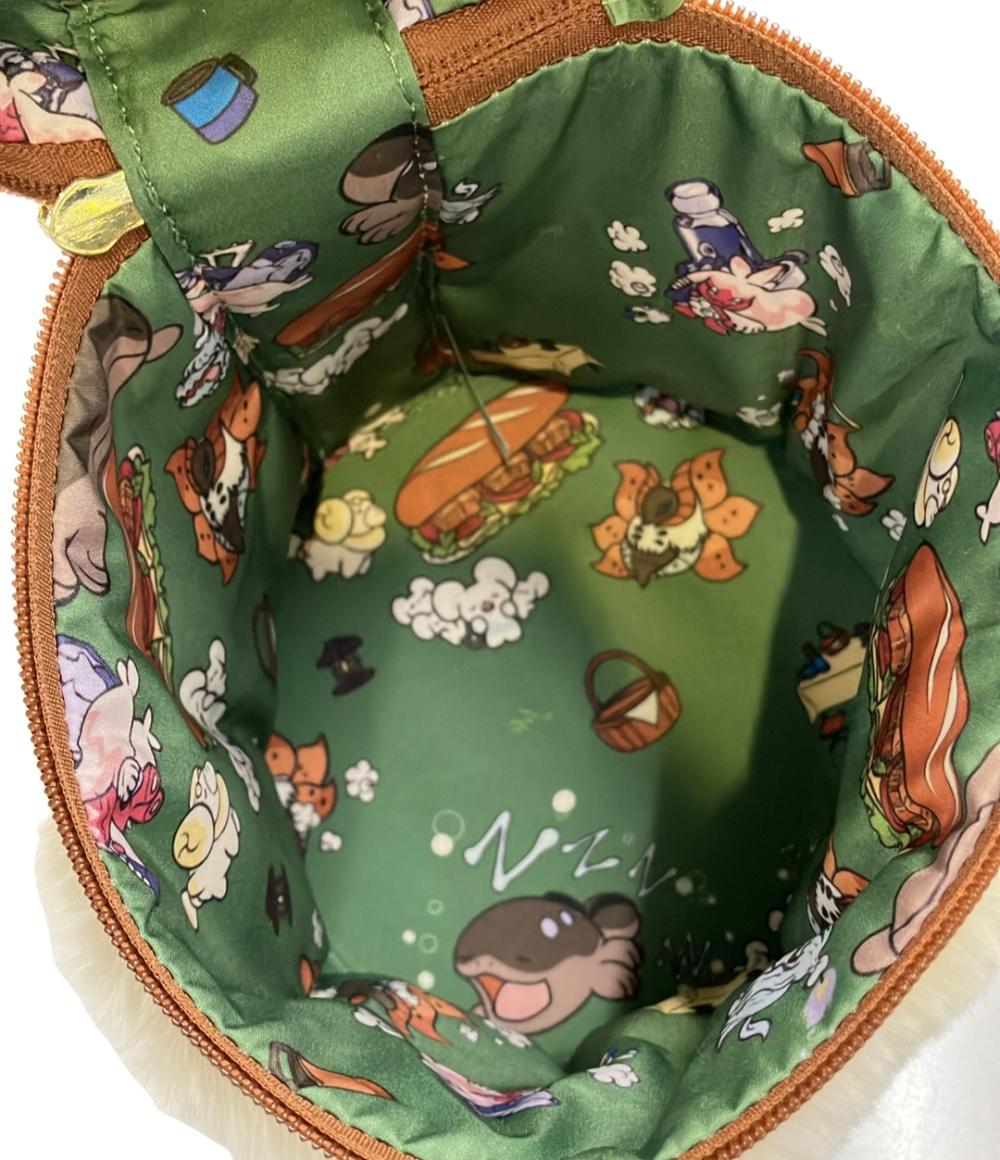 美品 Pokemon Company 2WAY ハンドバッグ ショルダーバッグ 斜め掛け Bring a picnic! パピマッチ レディース ポケモンセンター