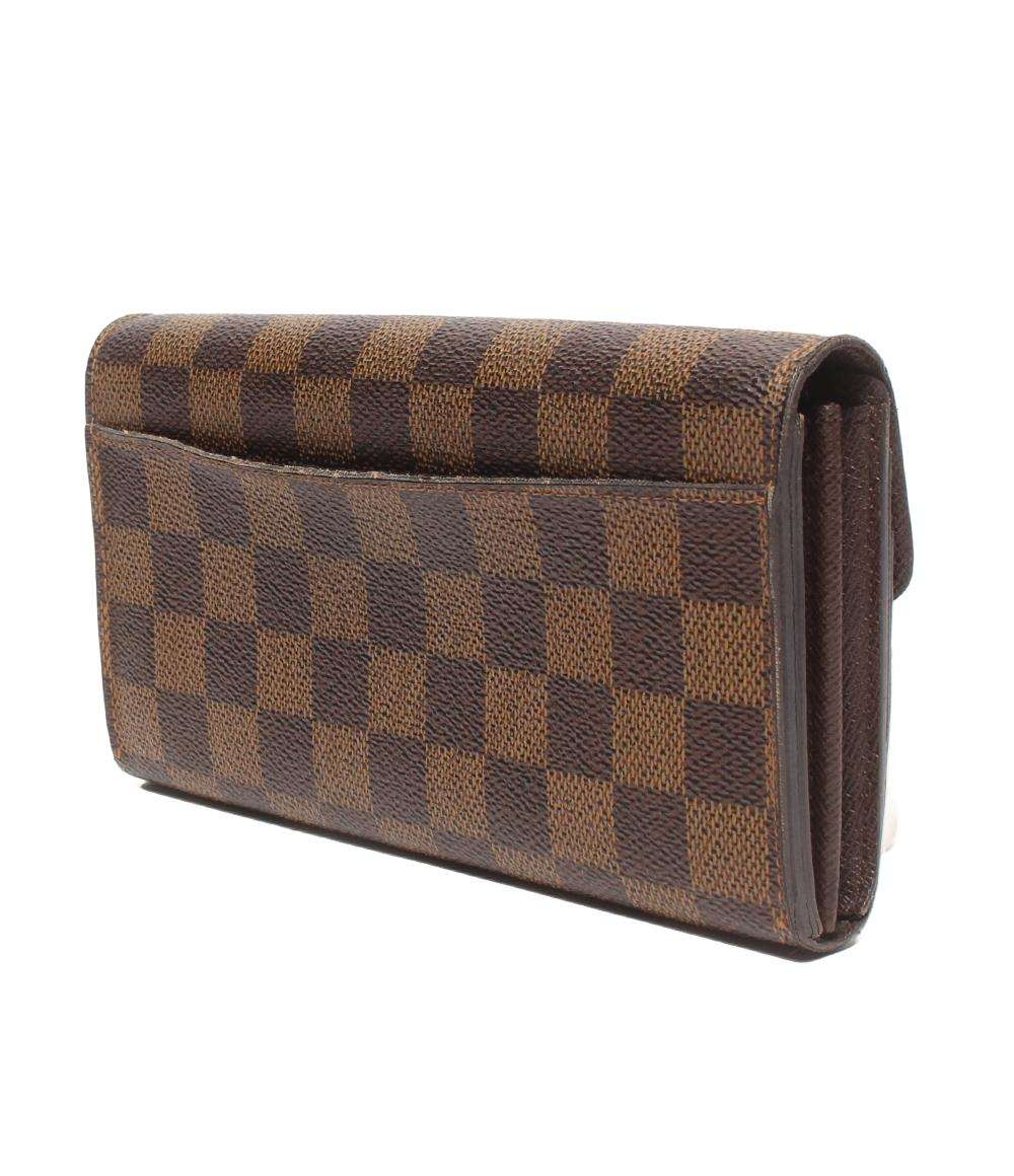 ルイヴィトン N63209 長財布 ブラウン  LOUIS VUITTON ポルトフォイユ・サラ   ダミエ LOUIS VUITTON 長財布 ポルトフォイユ サラ ダミエ N63209 レディース