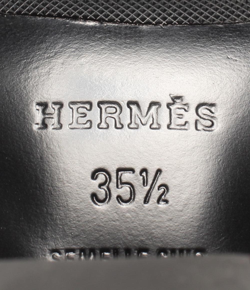 HERMES ショートブーツ サンジェルマン ケリー金具 スエード