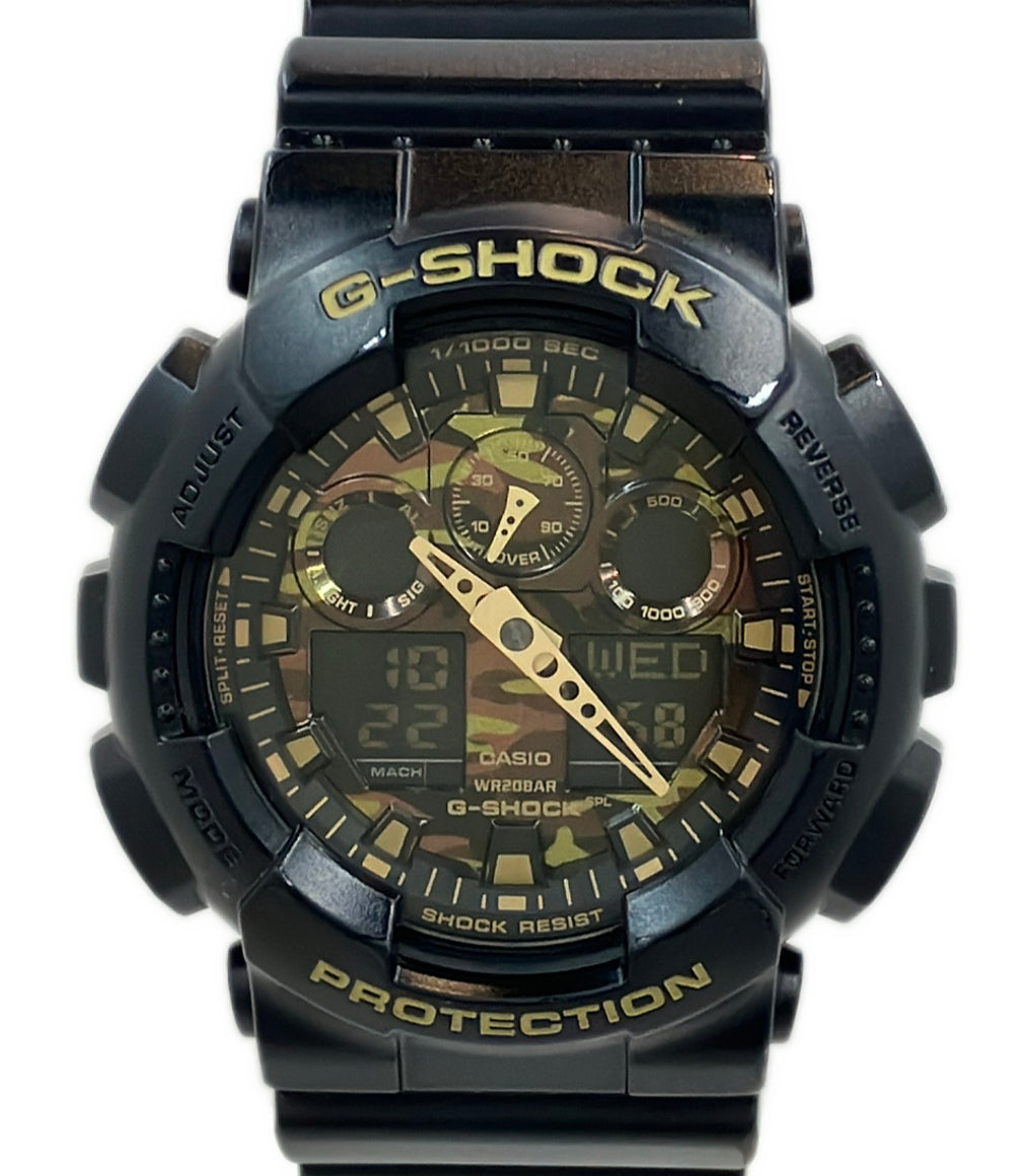 美品 CASIO 腕時計 G-SHOCK クオーツ GA-100CF メンズ カシオ