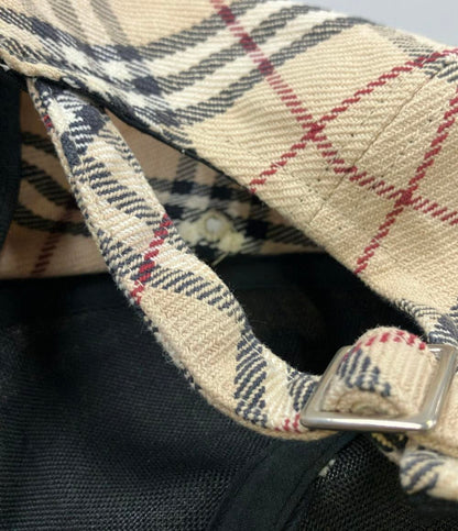 美品 バーバリーロンドン アジャスターキャップ チェック レディース BURBERRY LONDON