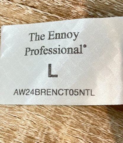 THE ENNOY PROFESSIONAL スウェットシャツ 24AW ENNOY刺繍 タートルネック AW24BRENCT05NTL メンズ SIZE L ザエンノイプロフェッショナル