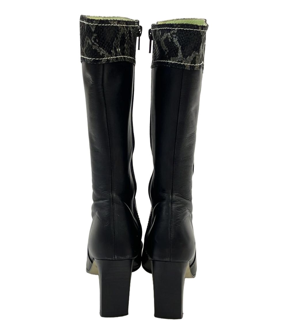 BALENCIAGA ミドルブーツ パイソン柄 レディース SIZE 35 1/2 (23.5cm) バレンシアガ