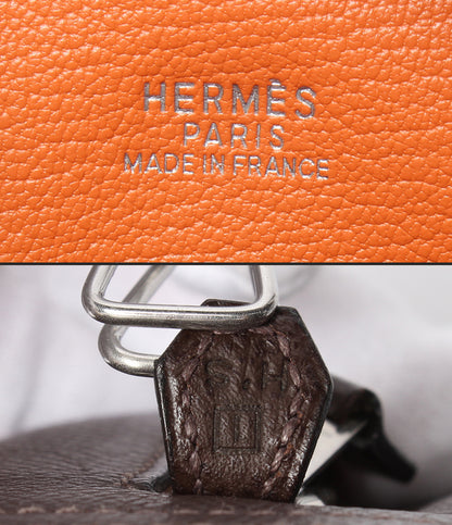 HERMES ハンドバッグ シルバー金具 □I刻印 ヴォーエプソン ミニプリュム レディース エルメス