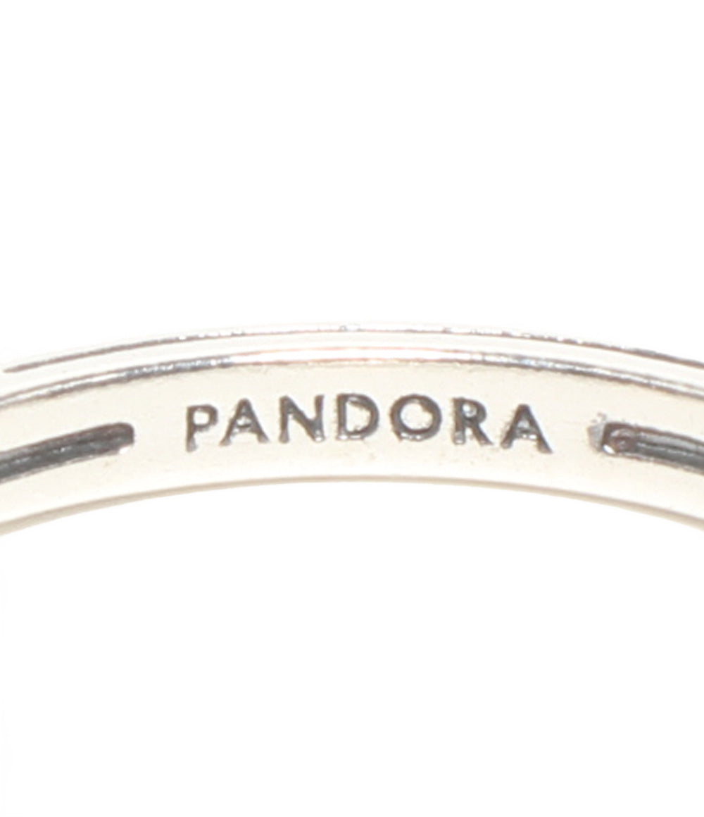 美品 PANDORA リング 指輪 SV925 ハート ピンク レディース SIZE 10号 パンドラ