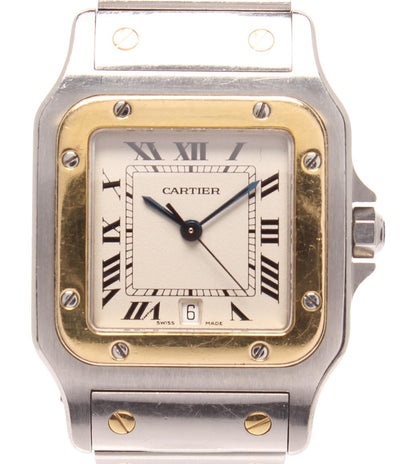 Cartier 腕時計 サントス ガルベ LM クオーツ W20011C4 メンズ カルティエ