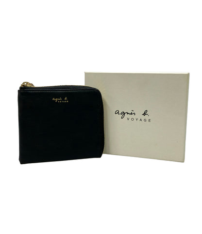 美品 Agnes b. VOYAGE L字ファスナー財布 皮革 レディース アニエスベーボヤージュ