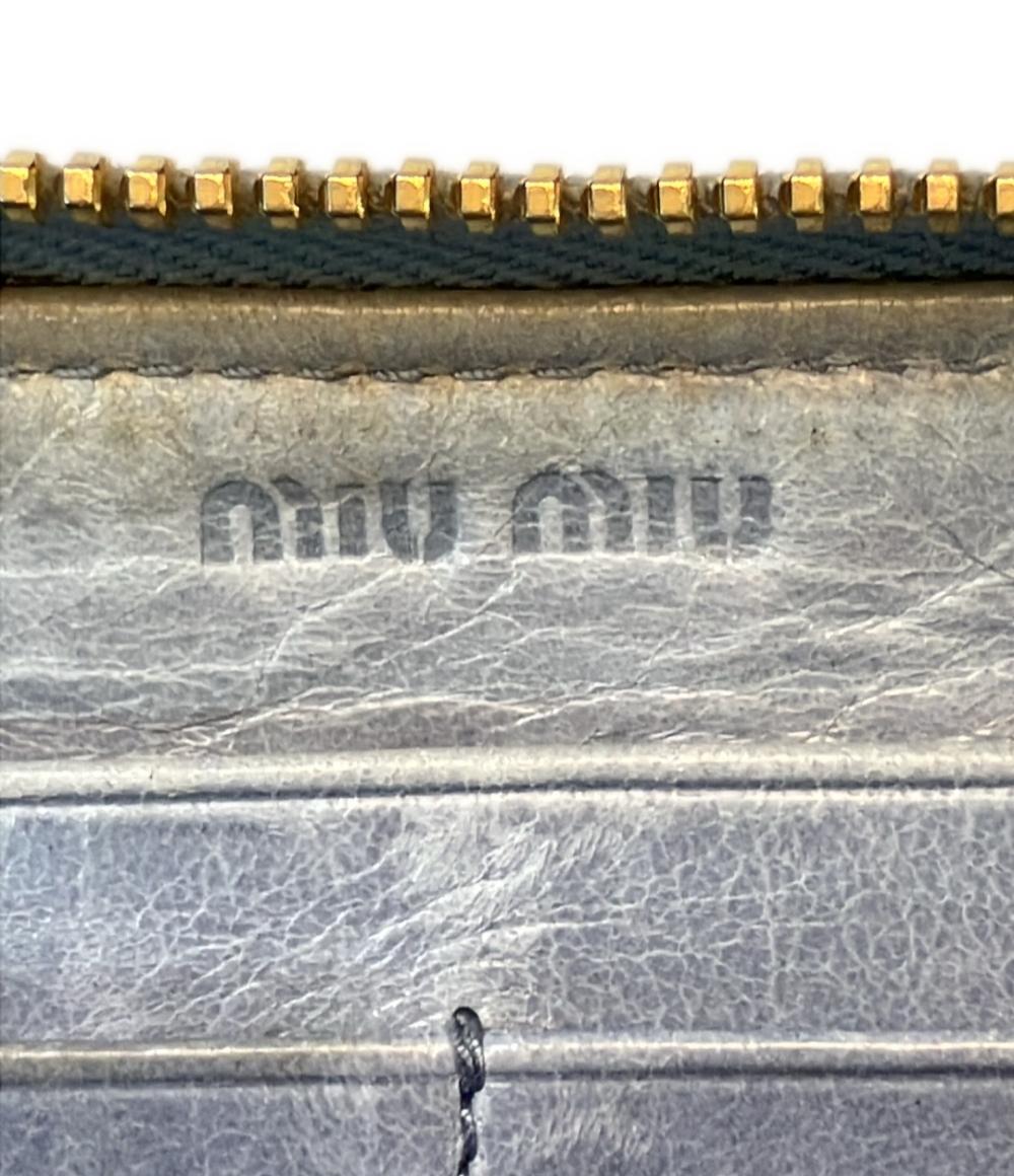 ミュウミュウ ラウンドファスナー長財布 レディース MIUMIU