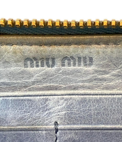 ミュウミュウ ラウンドファスナー長財布 レディース MIUMIU