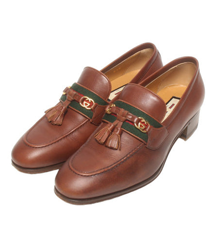 GUCCI タッセルローファー インターロッキングG ウェブライン レディース SIZE 36 (23cm) グッチ