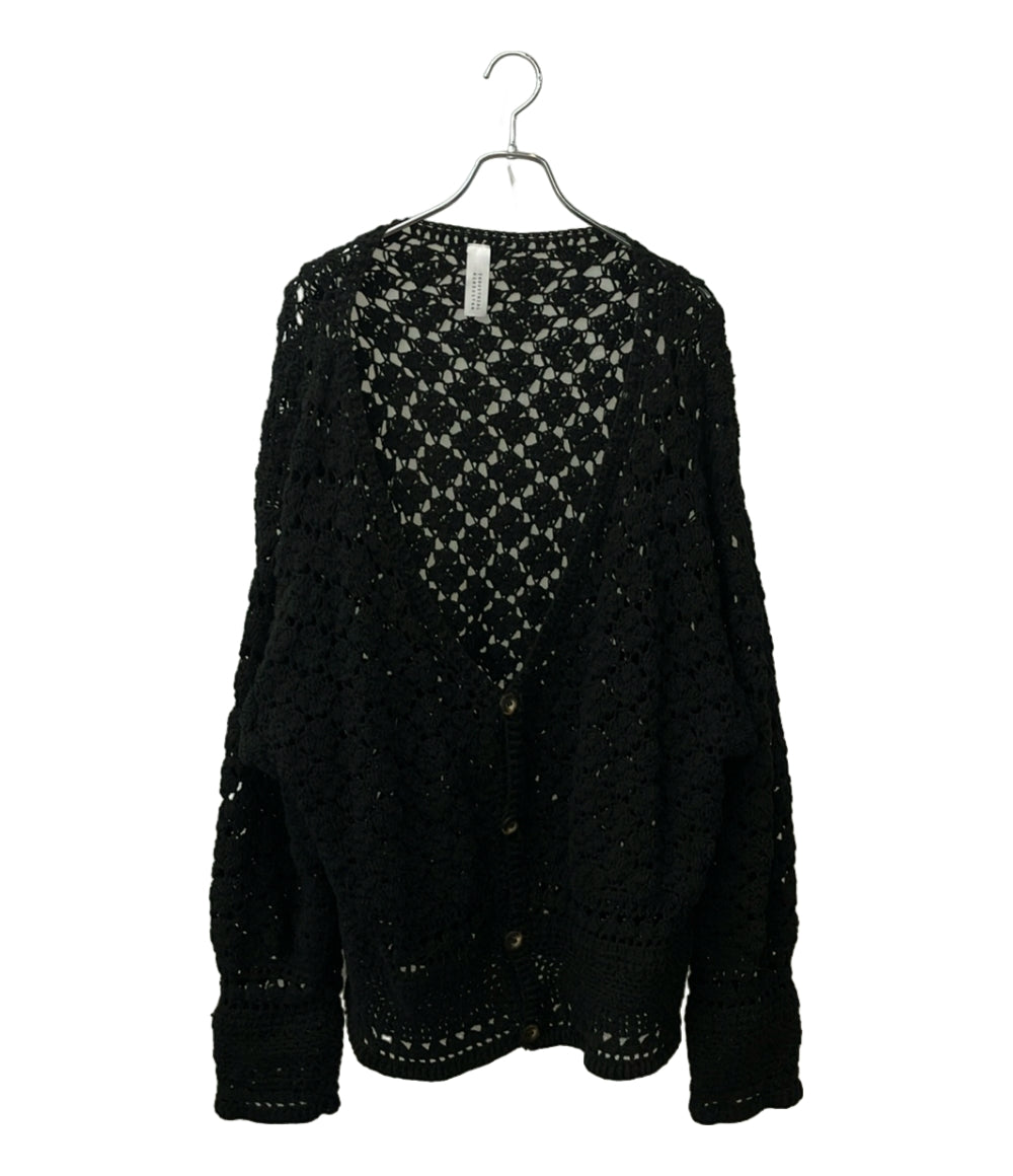 Niche. INDUSTRIAL HINDUSTAN カーディガン ニット ハンド CROCHET COTTON CARDIGAN メンズ ニッチインダストリアルヒンドゥスタン
