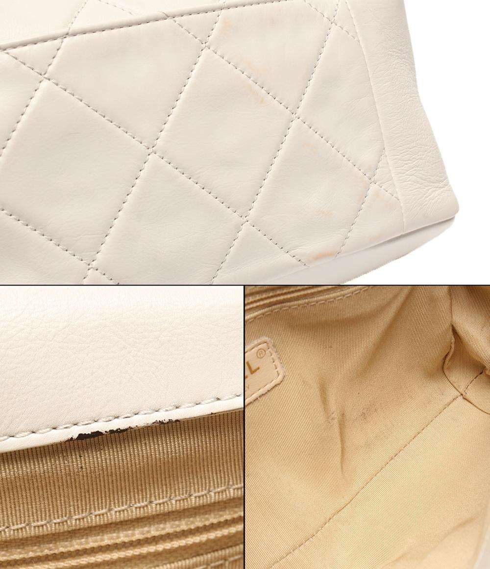 CHANEL ショルダーバッグ 肩掛け ゴールド金具 マトラッセ シングルフラップ シングルチェーン レディース シャネル