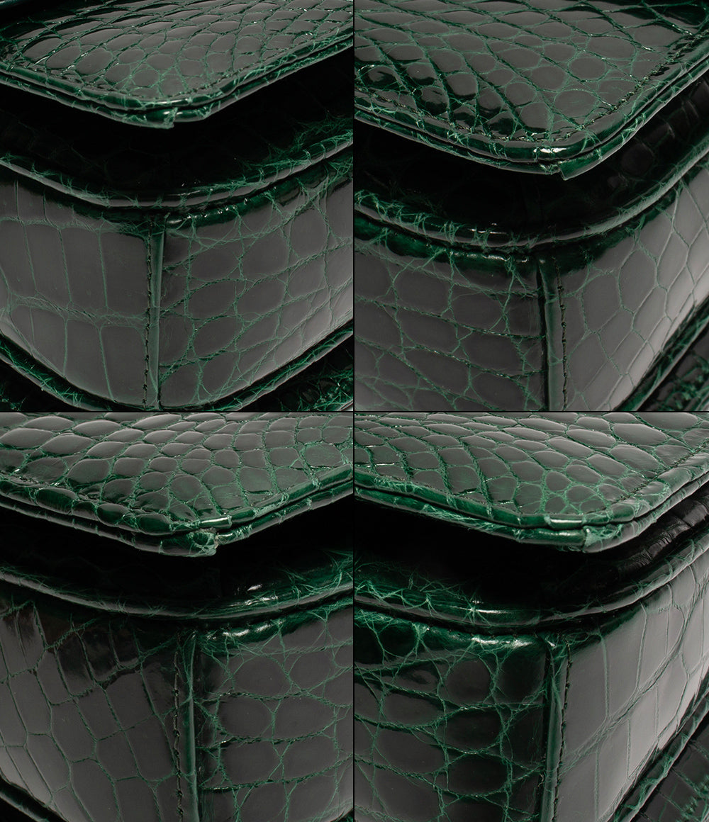 コンテス レザーショルダーバッグ クロコ レディース COMTESSE