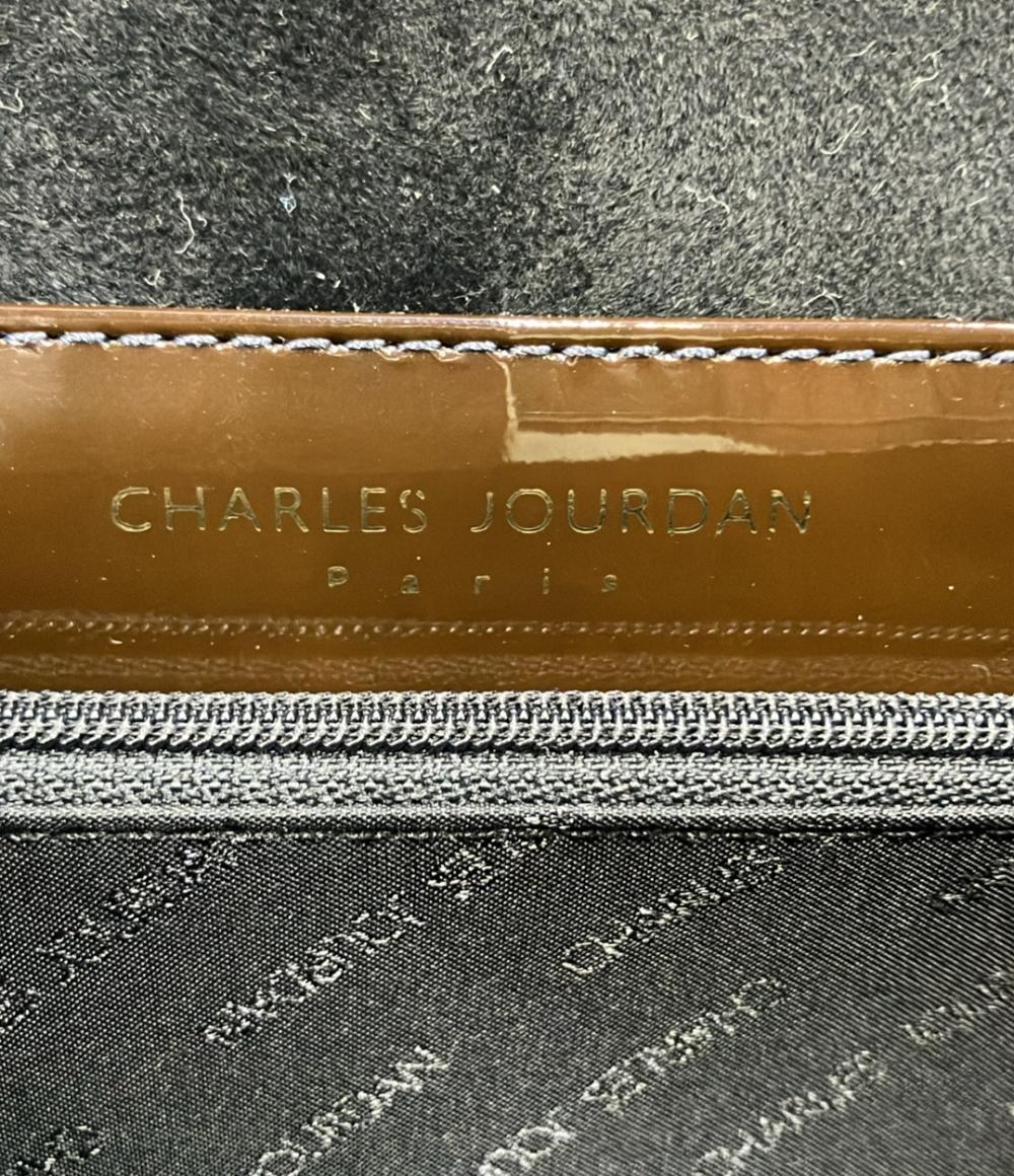 美品 CHARLES JOURDAN ハンドバッグ エナメル レディース シャルル・ジョルダン