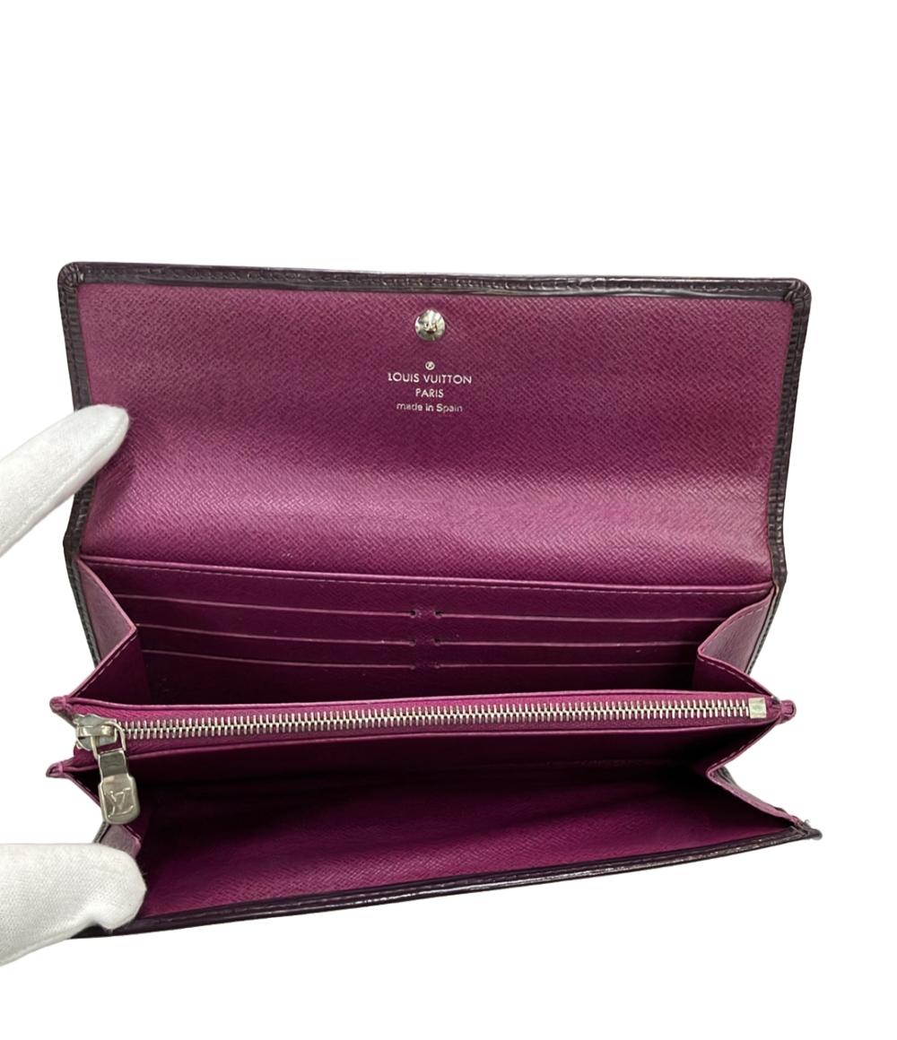 LOUIS VUITTON 長財布 レザー エピ ポルトフォイユ サラ M6374K