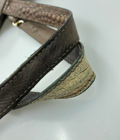 ステファノマーノ クロコトートバッグ レディース STEFANOMANO