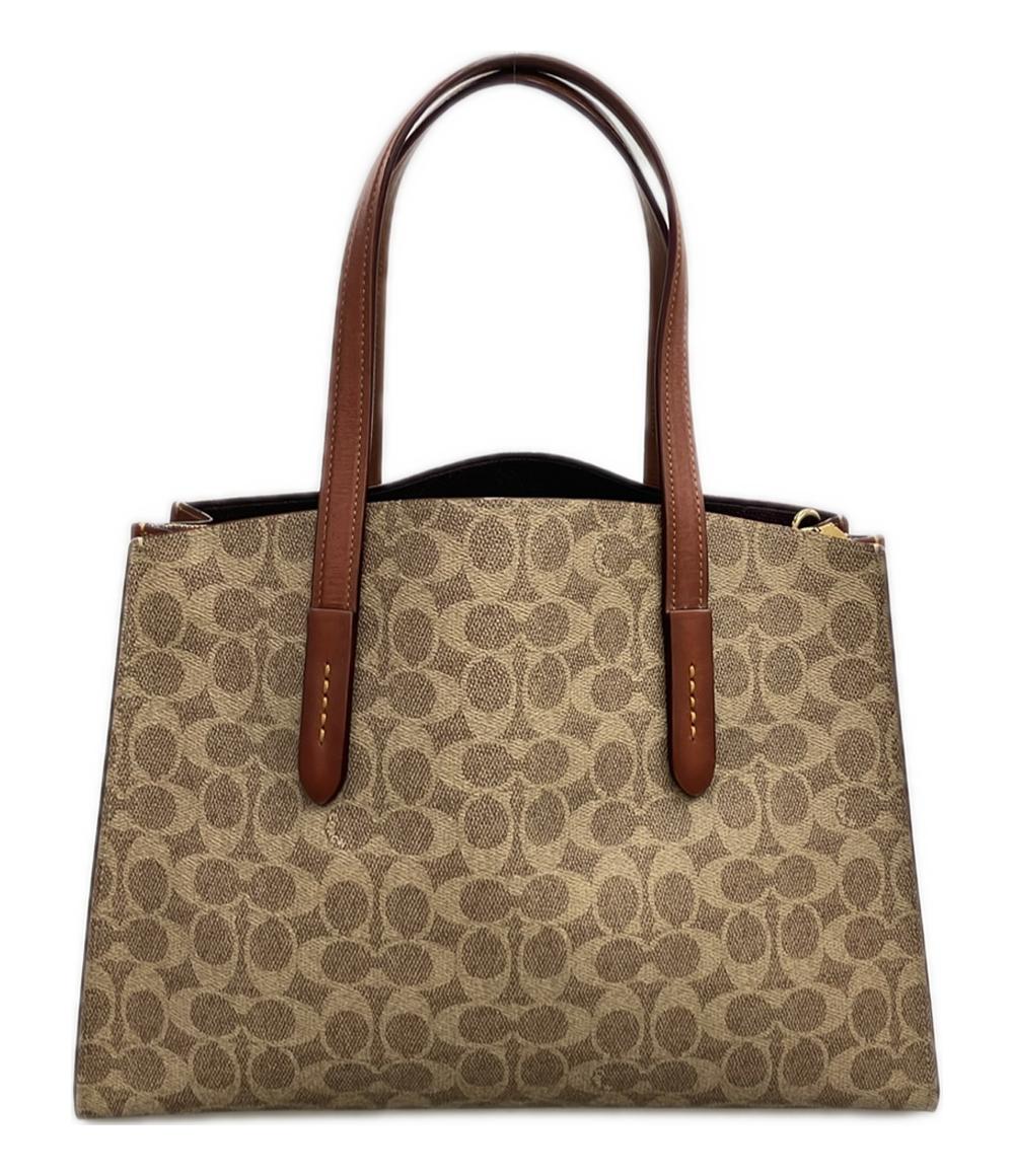 COACH ハンドバッグ ショルダーバッグ 2WAY 斜め掛け チャーリー キャリーオール キャンバス シグネチャー 31210 レディース コーチ