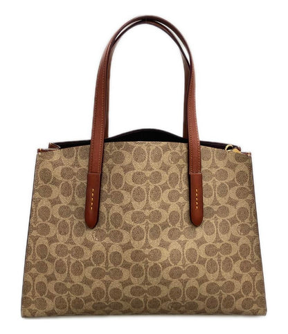 COACH ハンドバッグ ショルダーバッグ 2WAY 斜め掛け チャーリー キャリーオール キャンバス シグネチャー 31210 レディース コーチ