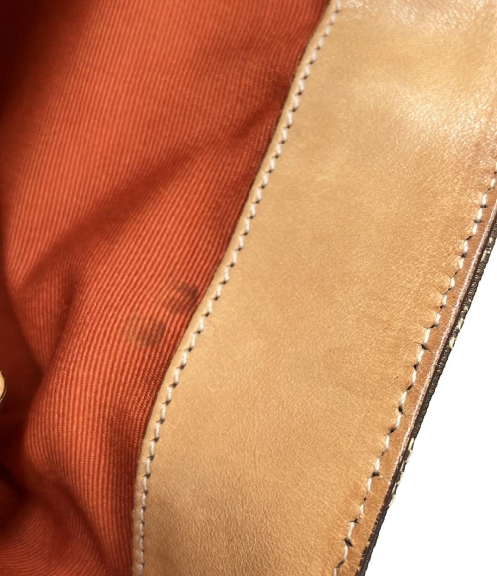 コーチ ワンショルダーバッグ 肩掛け クリップホーボー レザー キャンバス ヌメ革 シグネチャー 6091 レディース COACH