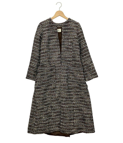 美品 ハディクリー ロングコート ツイード レディース hdxuly