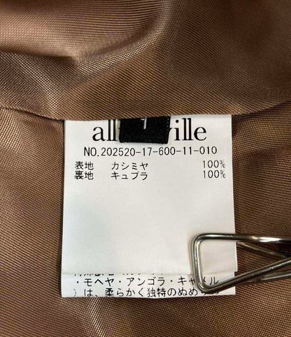 allureville チェスターコート カシミア100% ビーバーコート 202520-17-600-11-010 レディース SIZE 1 (S) アルアバイル